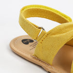 AKINGIO Infant Baby Girls Boys Summer Sandals Premium Unisex Non Slip Rubber Soft Sole Breathable Toddler First Walker Outdoor Beach Shoes Yellow 11CM