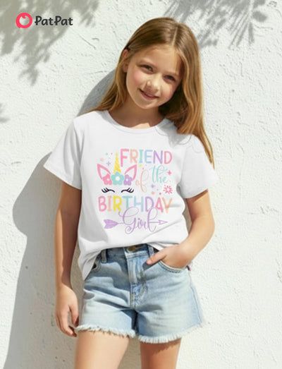 PATPAT Girls T Shirts Size 8-9 Years, Multicolor Graphic Tees, Crew Neck Short Sleeve Shirts Summer Clothes Vacation Outfits Dance Tops