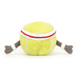 Jellycat Amuseables Tennis Ball Stuffed Toy, 3.5 inches - Tennis Ball Plush for Sports Fans