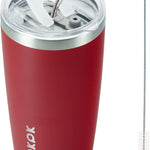 BJPKPK 30oz Stainless Steel Tumbler Color Block Insulated Tumblers Cup with Lid and Straw, Double Walled Travel Coffee Mug,Mint