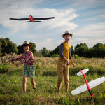HAWK'S WORK 86cm EPP Foam Glider, Super Large Hand Throw Airplane Toy for Kids Outdoor Play & STEM Learning, Ideal Blank Airframe for DIY RC Conversion (XL, 2 Pack)