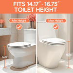 Potty Training Seat, SKYROKU Upgrade Toddler Toilet Seat for Kids, 2in1 Potty Training Toilet, Guard Anti-Slip Pad Step Stool,New Sector-Shape Stabilized Base and Heavier More Reliable (8899 Grey)
