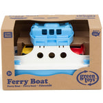Green Toys Ferry Boat with Mini Cars Bathtub Toy, Blue/White, Standard