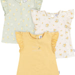 Gerber Baby Girls' Toddler 3-Pack Short Sleeve Tees