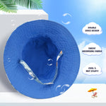 XIAOHAWANG Baby Boy Bucket Toddler Kids Sun Hat UPF 50+ Wide Brim Outdoor Beach Caps Play hat (Octopus, S(6-12 Months))