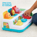 Kidoozie Pop ‘n Play Animal Friends, Pop Up Activity Toy for Learning Colors, Numbers, Animal Names and Sounds; Suitable for Toddlers Ages 12 Months and Older, Small