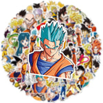Cool Classic Anime Dragon and Ball Stickers for Water Bottles,Laptop,Birthday Party Supplies Party Decorations Party Favors (Black)