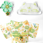 17cm Doll Clothes,Outfit Accessories Kimono Set for 6.7inch Dolls Girls, Kawaii Chic Designer Style Flower Hairbow+Pink Clothing Pajamas+Cute Halloween Mask(NO Doll)