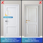 2 Pack Door Reinforcement Lock Withstands 800lbs of Force - Black Extra Proof Door Lock for Kids Safety with 8 Screws Prevents Unauthorized Entry,Add a Door Security Locks for Home Safety & Privacy