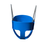 Gorilla Playsets 04-0008-B/B Full Bucket Toddler Swing, Blue Bucket, Blue 60" Plastic Coated Chains, 50 lb Capacity