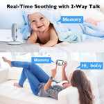 No WiFi Baby Monitor with Camera and Audio,Lag-Free Connection,Plug & Play,IPS Screen,HD Camera,Night Vision, 2-Way Talk,8 Lullabies,1000ft Range,Portable Baby Monitor,2025 Parents' Trusted Choice