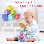 Aprilwolf Montessori Toys for Toddlers 1 Years, 7-in-1 Activity Cube, Shape Sorter Toy| Baby Developmental Learning Toys| One Year Old First Birthday Gifts