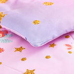 PERFEMET Pink Girls Toddler Bedding Set 4 Piece Floral Butterfly Printed Toddler Comforter Set with Sheets Soft Lightweight Tie Dye Kids Bed in A Bag for Teen Girls (Butterfly, Pink)