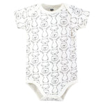 Hudson Baby Infant Boys Cotton Bodysuits 3-Pack, Mommys Baby Bear, 0-3 Months