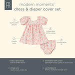 Modern Moments by Gerber baby-girls 2-piece Puffed Sleeve Dress & Diaper Cover Set