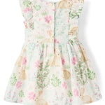The Children's Place,Baby-Girls,and Newborn Casual Short Sleeve Dress with Diaper CoverWhite Daisy Bunny,6 Months,9 Months