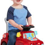 Toddler Car Ride On, Toddler Toys for Ages 1-3, Baby Toys, Radio Flyer Busy Buggy, Red, Sit to Stand Ride On