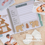 Keepsake Baby Memory Book for Baby Boy or Girl – Timeless Woodland Baby Journal Scrapbook Photo Album for First 5 Years – Milestone Book to Record Every Event from Birth to Age 5