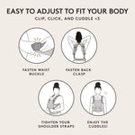 Baby Tula Linen Panel Free-to-Grow Baby Carrier - Adjustable, Comfortable, Newborn to Toddler Carrier - Ergonomic Fit for 7lbs to 45lbs - Plant-Based Fabric - Back & Front Carry Options - Sand (Tan)