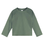 Gerber Unisex Baby Toddler UPF 50+ Long Sleeve Rashguard Swim Rash Guard Shirt, Green, 3T US