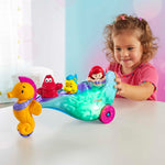Fisher-Price Little People Toddler Toy Disney Princess Ariel's Light-Up Sea Carriage Musical Vehicle for Pretend Play Ages 18+ Months