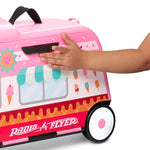 Radio Flyer 3-in-1 Happy Trav’ler Ice Cream Truck, Ride on Toy, Toddler Carry-On Storage, Ages 2-5 Years