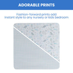 Delta Children 100% Organic Jersey Cotton Baby Receiving Blankets for Girls and Boys – 30x40 Inches - GOTS Certified (Pack of 2), Sea Life