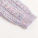 Curipeer Baby Girls Cable Knitted Cardigan Multicolored Toddler Girls Outfits Sweaters for Autumn and Spring 3T Pink-Purple