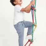 Andrew Scott Kids French Terry Joggers | 100% Cotton | Drawstring & Pockets Pants | Boys Girls | Multi Packs & Colors