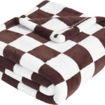 Yurhap Checkered Baby Blanket for Girls Pink Fleece Baby Blankets for Girls Boys, Warmer Comfort Lightweight Bed Blanket for Toddlers Infants or Newborn, 30''x40'', Pink