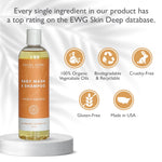 SoCal Suds & Company - 2-in-1 Organic Gel Baby Shampoo & Body Wash - Natural Vitamin Rich Organic Oils Soothing Aloe Cleansing Hair & Castile Soap Body Wash for Sensitive Skin - Sweet Orange, 12oz