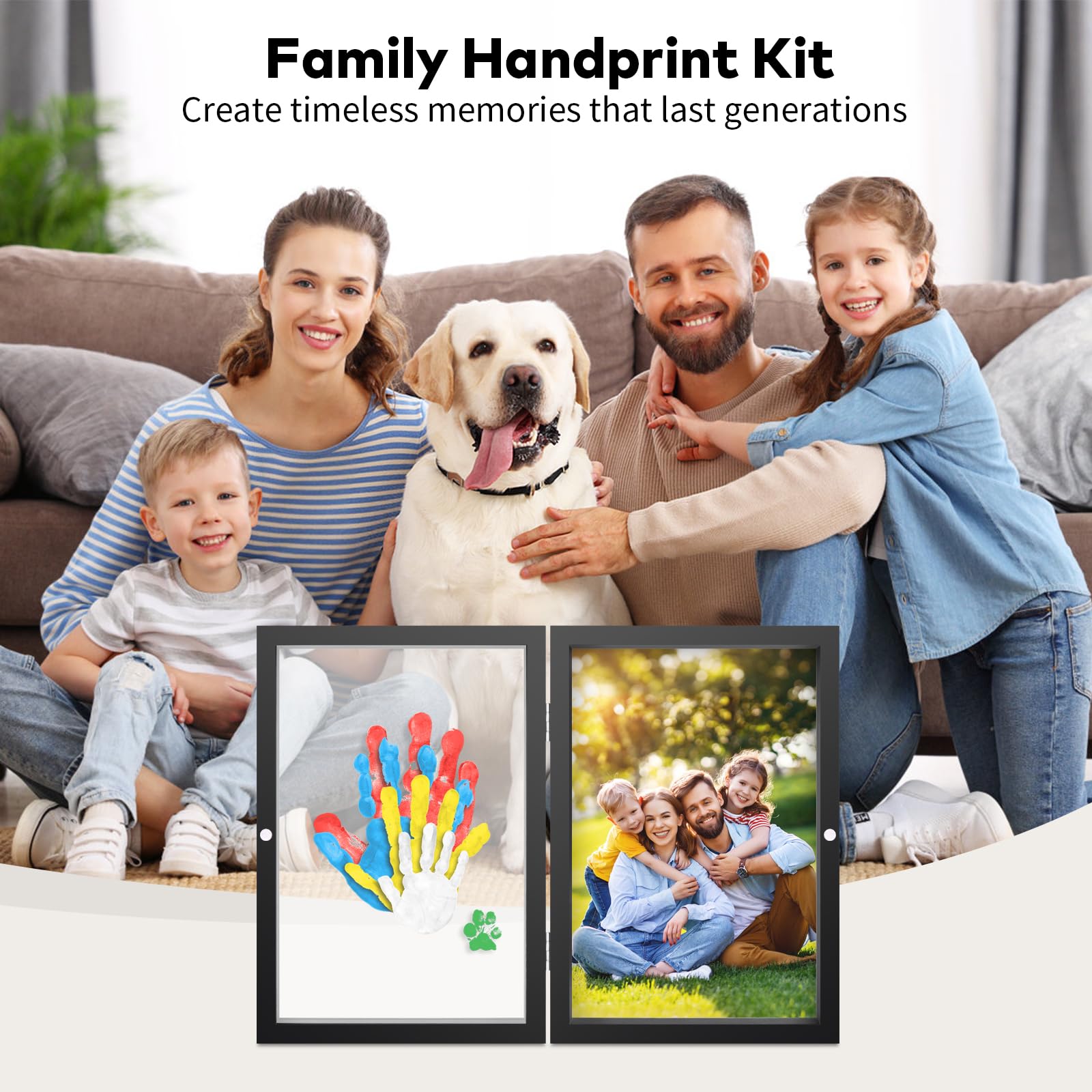 Handprint Set Omrhvi Family Handprint Kit, DIY Craft Keepsake, Hand - Baby Gift Sets ...
