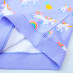 Funnymore Toddler Girl Sweatshirt Unicorn Clothes Long Sleeve Shirt Outfits Spring Fall Winter Pullover Fashion Sweater Top Clothing Lavender 4t