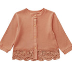 Baby Toddler Girls Cardigan Sweater Dress Cover Up Long Sleeve Knit Bolero Shrug Jacket Spring Embroidery Outwear Tops Orange