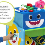 Baby Shark Design & Store 6 Bin Toy Storage Organizer by Delta Children