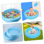 TOYANDONA Inflatable Baby Pool for Boys and Girls Small Round Swimming Pool for Outdoor Fun Easy Setup for Infants and Toddlers