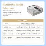 SeseYii Baby Bed Rail with Safety Y-Strap Extra Long Twin Full Queen King Size Infants Toddlers Guardrail with Reinforce Anchor (Grey, 78 inch)