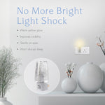 Plug in Night Light with Manual On/Off Switch for Hallway, Kid’s Bedroom, Stairways – Includes 4W Incandescent Bulb | 4 Pack