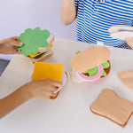 Melissa & Doug Felt Food Sandwich Play Food Set (33 pcs), Orange, 1 Count