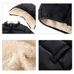 ANHDM Baby Boys Girls Thicken Winter Coat Toddler Fleece Warm Hooded Jacket Clothes, Black, 12-18 Months