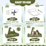 Costzon Modular Kids Play Couch, Snow Mountain Theme Toddler Foam Building Fort for Inspiring Creativity, Convertible Foam and Floor Cushion for Boys Girls for Playroom, Bedroom Gifts (Dinosaur)