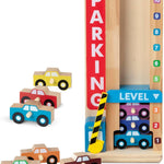 Melissa & Doug Stack & Count Wooden Parking Garage With 10 Cars