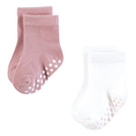Hudson Baby Infant Girl Cotton Rich Newborn and Terry Socks, Soft Dots, 6-12 Months