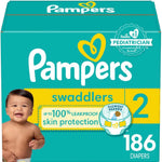 Pampers Baby Diapers - Swaddlers - Size 0, 84 Count, Ultra Absorbent Disposable Newborn Diaper
