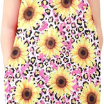 Toddler Baby Girls Romper Sleeveless Jumpsuit Summer Clothes Adjustable Tie-Up Strap with Pocket Headband 1-5T