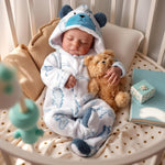 BABESIDE Reborn Baby Dolls Boy, 20 Inch Lifelike Newborn Real Life Poseable Realistic Doll for Boy Soft Vinyl and Cloth Body Baby Dolls with Clothes and Toy Gift for Kids Age 3+