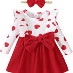 Mioglrie Baby Girl Dress Toddler Girls' Dresses 3 6 9 12 18 24 Months 2t 3t Girls Clothes Fall Winter Outfits