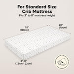 KeaBabies 2-Pack Baby Crib Sheets for Boys, Girls - 52x28 Viscose Derived from Bamboo Toddler Bed Sheets Neutral, Fitted Crib Mattress Cover for Standard Baby Bedding, Soft & Cozy (Nordic)