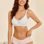 Avidlove Nursing Bras for Breastfeeding Seamless Ultra Comfort Pregnancy Maternity Wireless Bralette White