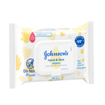 Johnson's Baby Disposable Hand & Face Cleansing Wipes, Pre-Moistened Wipes Gently Remove 99% of Germs & Dirt from Delicate Skin, Paraben-, Phthalate- & Alcohol-Free, Hypoallergenic, 25 Count